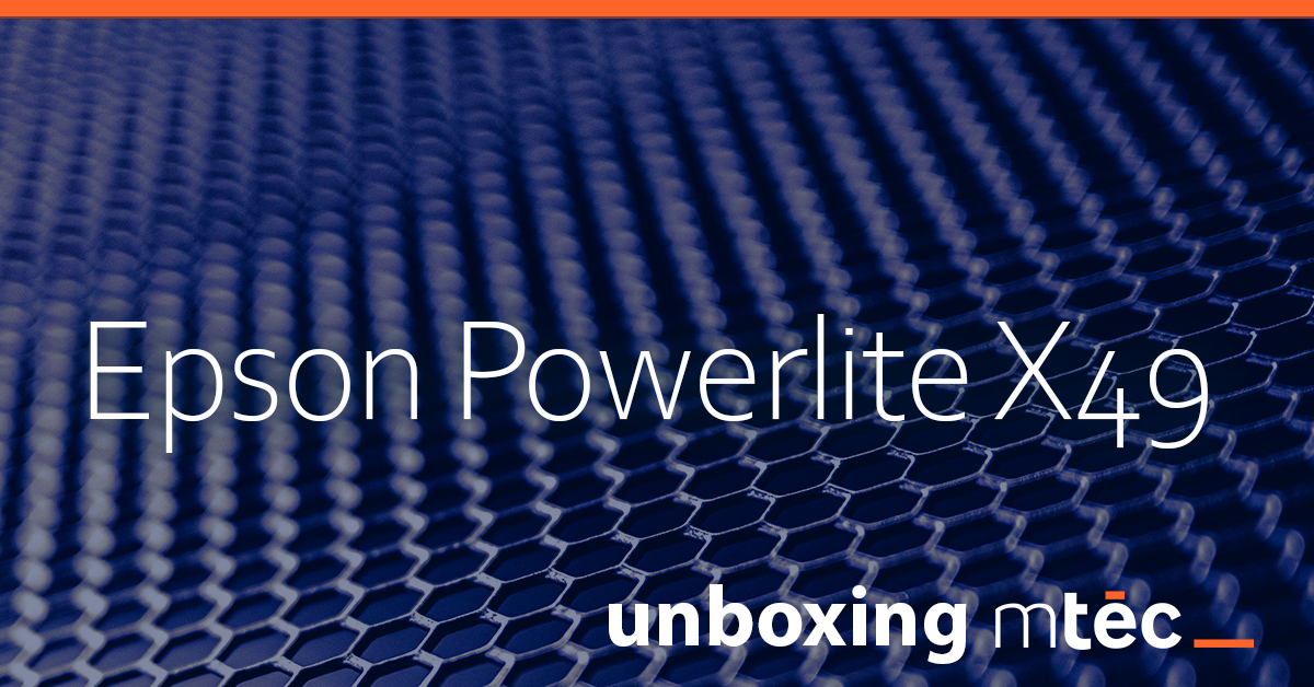 Mtec Unboxing: projetor Epson PowerLite X49 Classroom